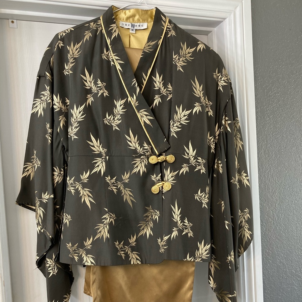 COPY - Silk/rayon and lined kimono pants and jacket!